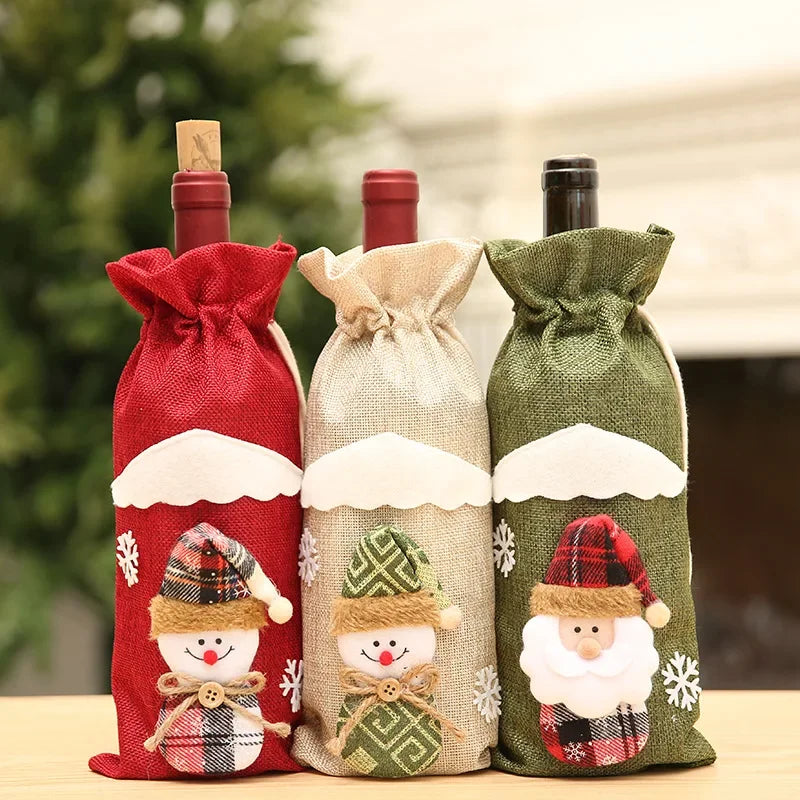 Christmas Wine Bottle Cover