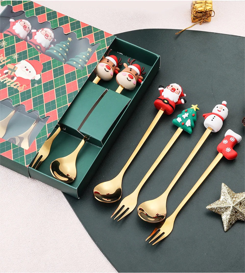 Christmas Dessert Spoons