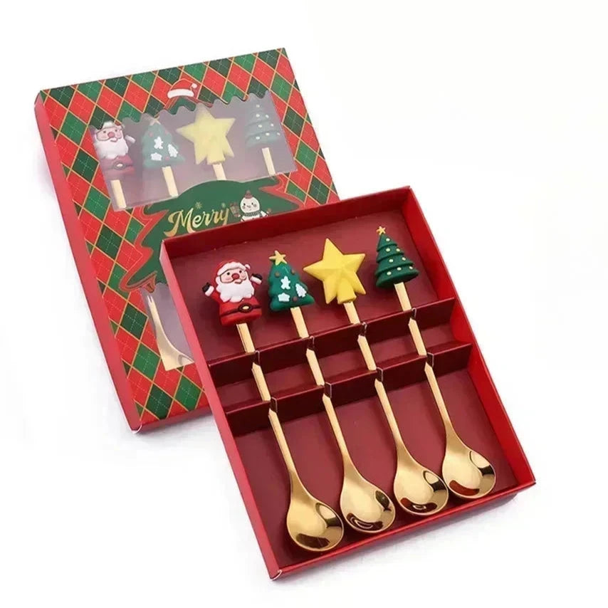 Christmas Dessert Spoons