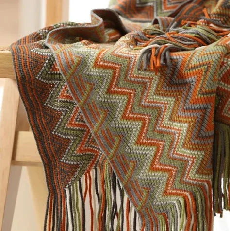 Boho Cotton Throw Blanket