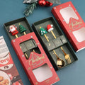 Set Stainless Steel Christmas Tableware