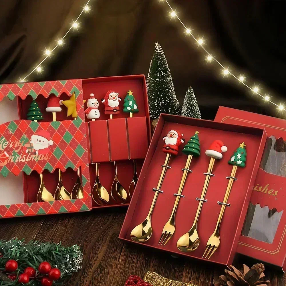 Christmas Dessert Spoons