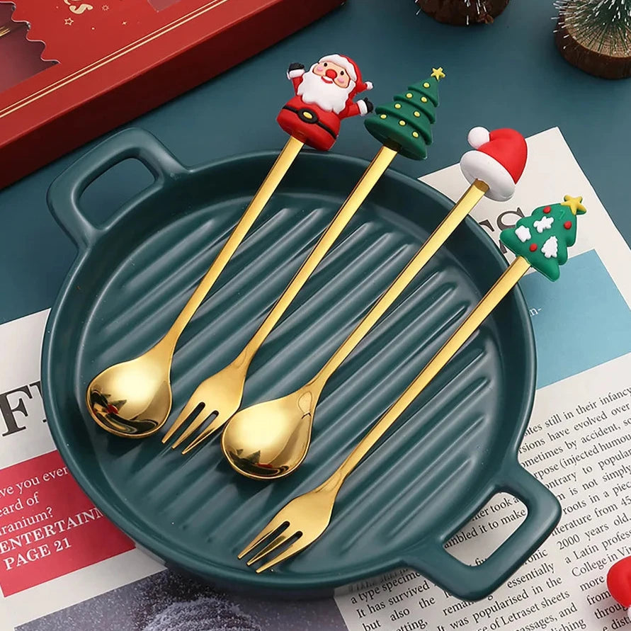 Christmas Dessert Spoons