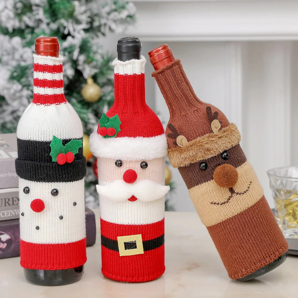 Christmas Wine Bottle Cover