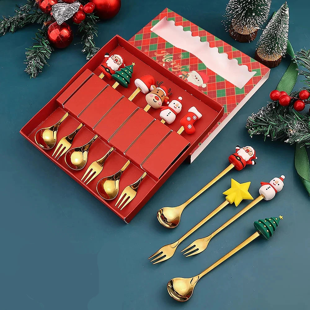 Christmas Dessert Spoons