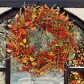 Fall Wreath With Pumpkins